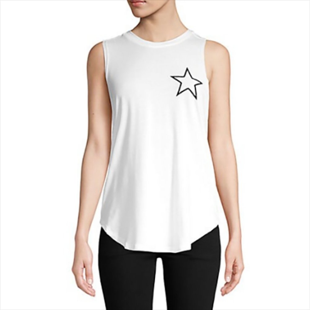 NWOT: Nanette Lepore "ride with me" tank top, White, S